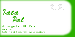 kata pal business card